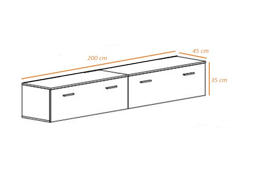 Banc télé design Marty