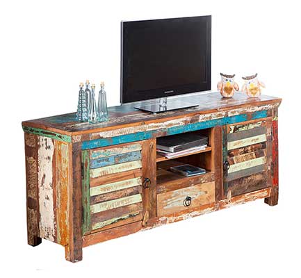 Meuble tv en bois recyclé