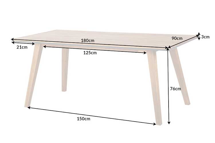 Détail de la table de jardin