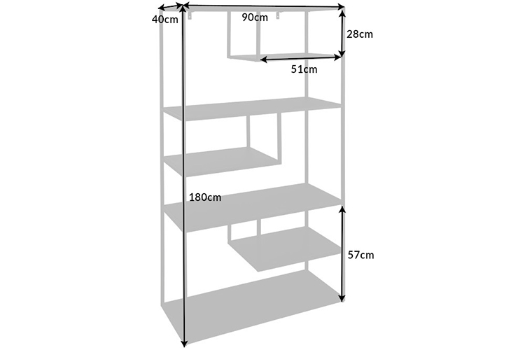 Dimensions du meuble étagère 