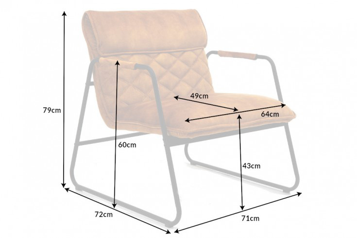 dimensions détaillées du fauteuil