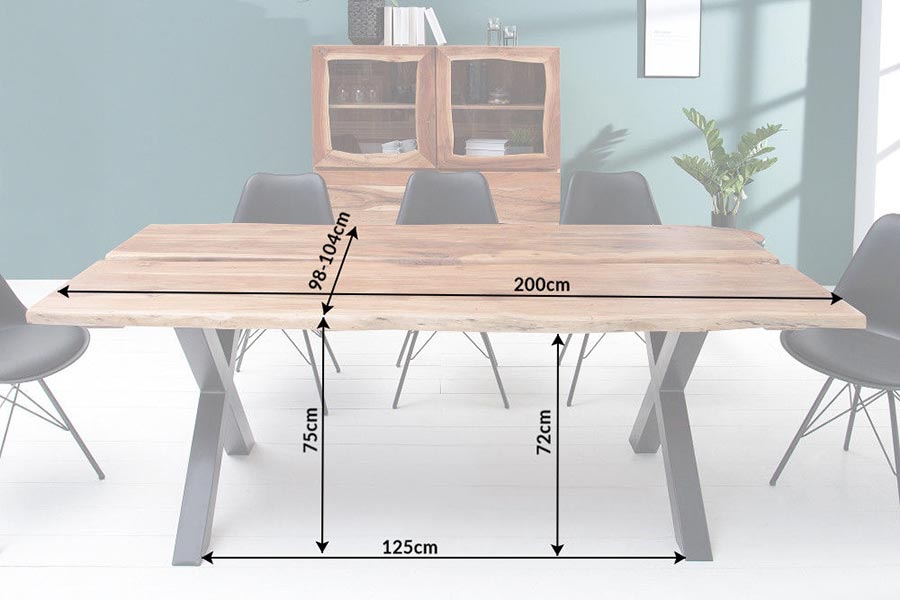 Détail de la table à manger