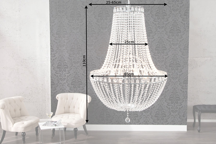 Lustre design strass