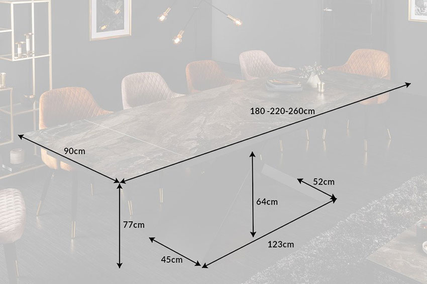 Table à manger design céramique