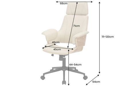 Chaise de bureau sur roulettes