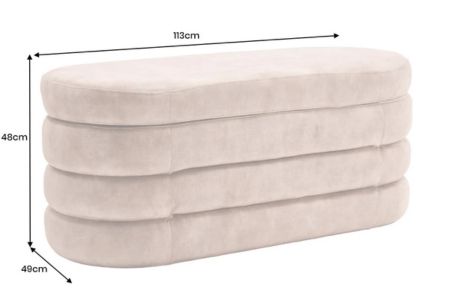 banc coffre de rangement tissu velours jaune
