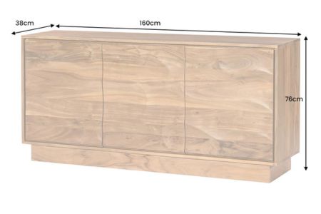 Buffet moderne en acacia massif