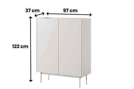 Dimensions de la commode moderne