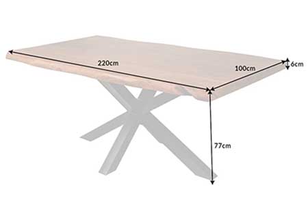 Table de salle à manger en acacia