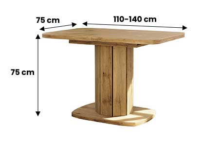 Table à manger extensible chêne
