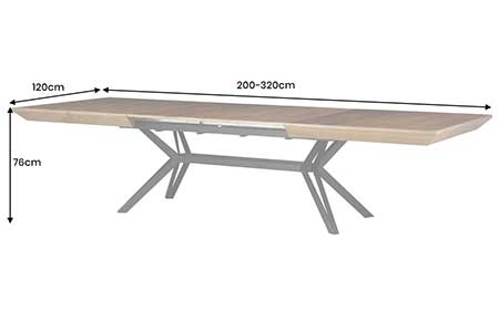 Dimensions de la table à manger