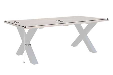 Dimensions détaillées de la table basse