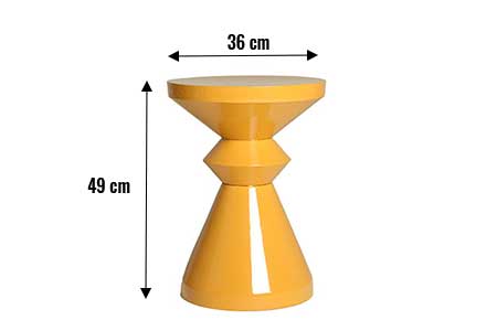 Dimensions détaillées de la table d'appoint
