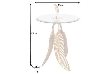 Dimensions détaillées de la table d'appoint