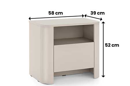 Dimensions de la table de nuit cachemire