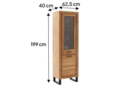 Détail de la vitrine haute