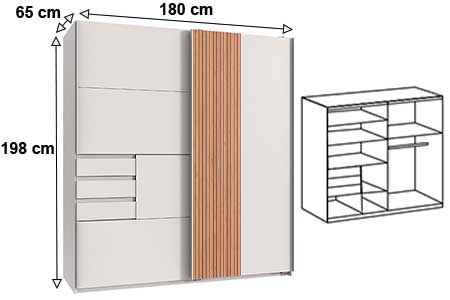 Armoire de chambre moderne