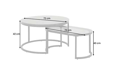 Dimensions détaillées des tables basses