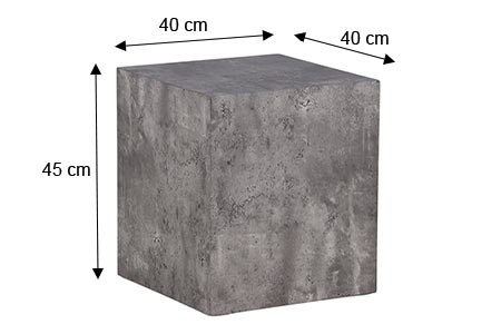 Dimensions détaillées du bout de canapé