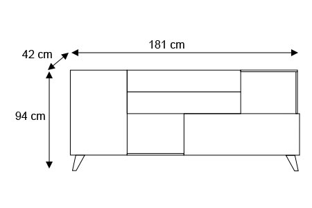 Détail du buffet design