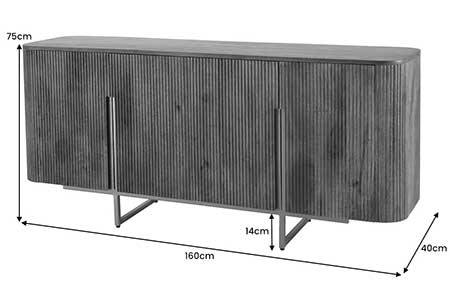 Dimensions détaillées du buffet