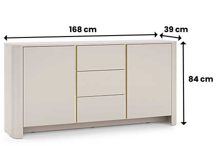 Dimensions du meuble buffet bari