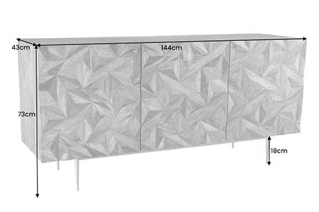 Buffet moderne en sesham