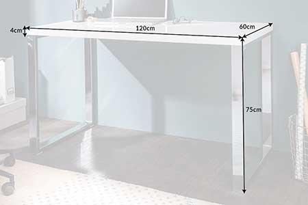 Dimensions détaillées du bureau