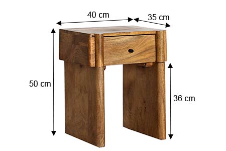 Dimensions de la table de chevet