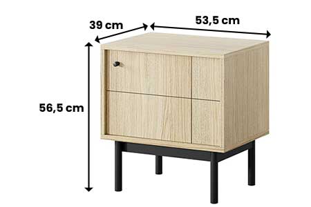Dimensions du chevet