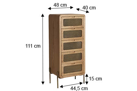 Dimensions du chiffonnier