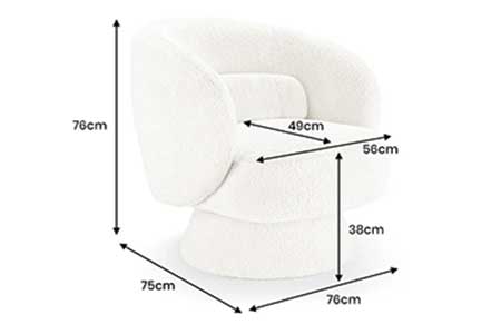 Fauteuil rotatif 1 place taupe