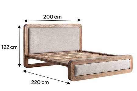 Dimensions détaillées du lit adulte