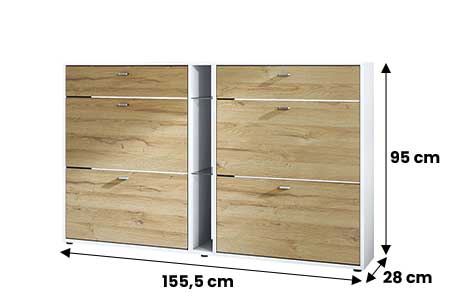 Meuble à chaussures moderne 24 paires