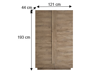 Dimensions détaillées du meuble de rangement haut