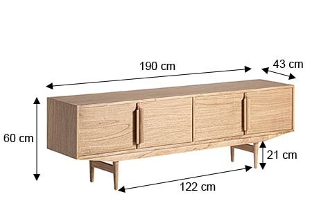 Dimensions du meuble tv