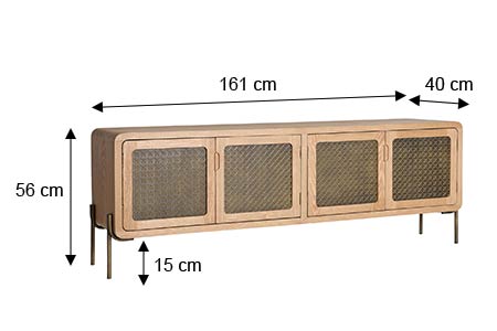 Dimensions du meuble tv