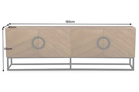 Dimensions du banc TV moderne