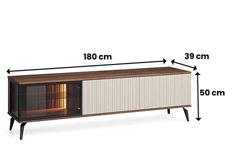 Dimensions du meuble tv contemporain