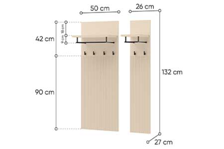 Détail des porte-manteaux