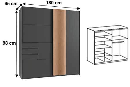 Armoire de chambre moderne