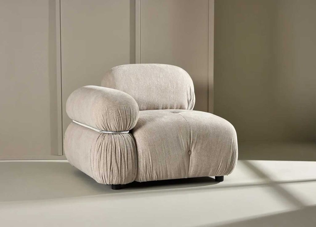 Module gauche pour canapé beige Mika