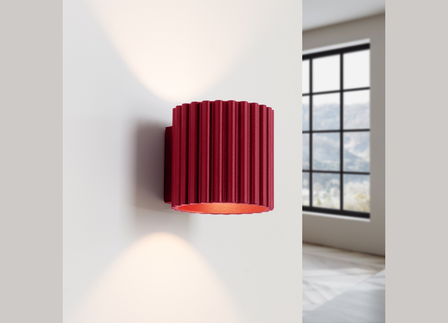 Applique murale AURA bordeaux G9 – vue complémentaire 3