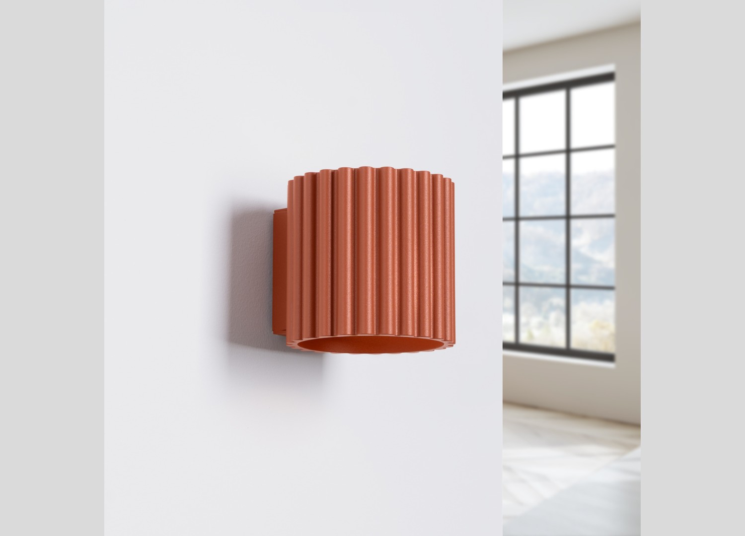 Applique murale AURA ocre rouge G9 – vue complémentaire 2