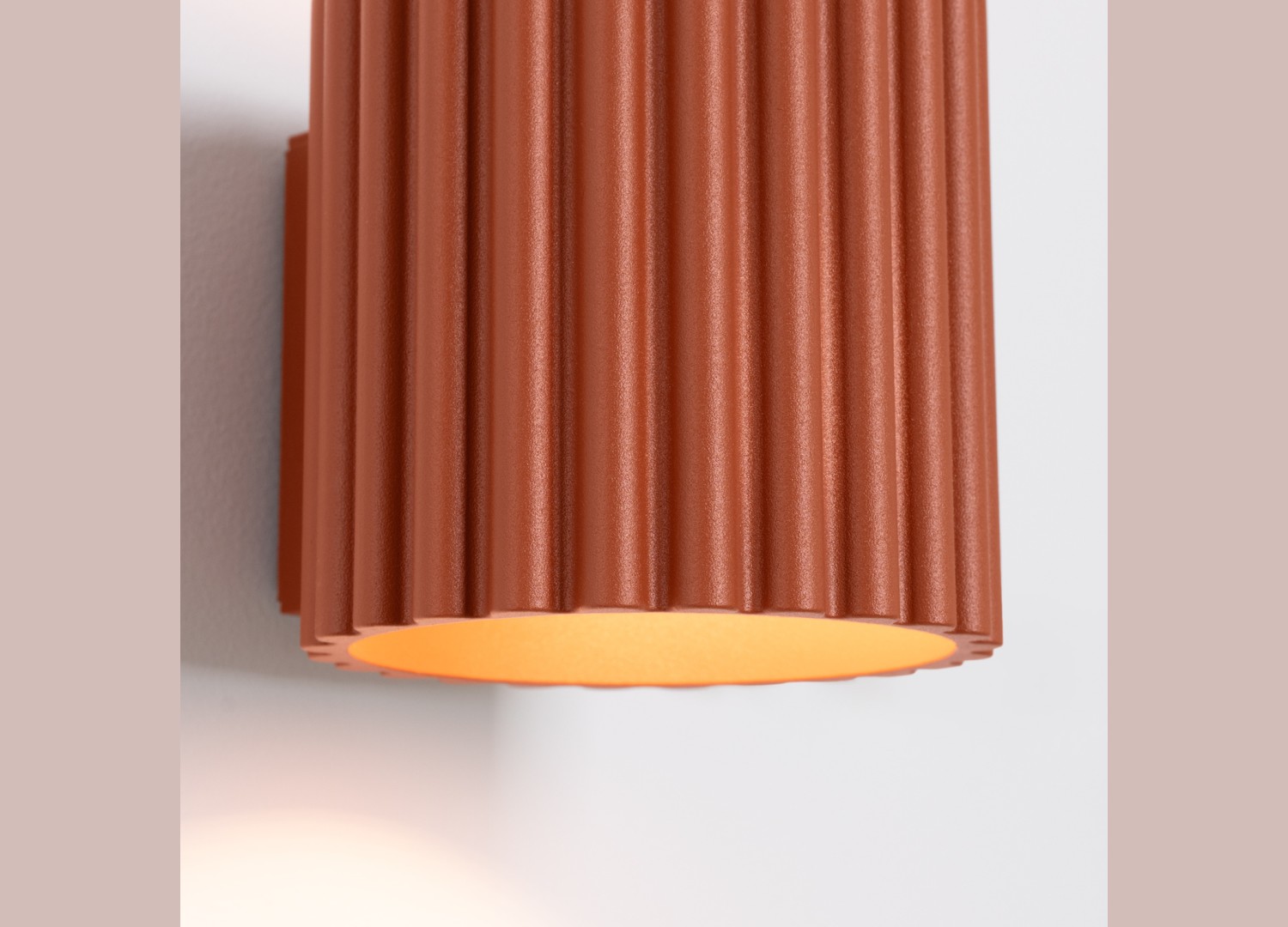 Applique murale AURA ocre rouge G9 – vue complémentaire 4