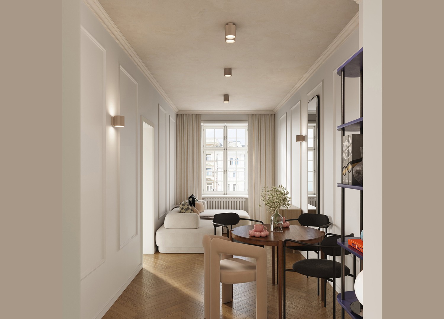 Applique murale AURA taupe G9 – dimensions