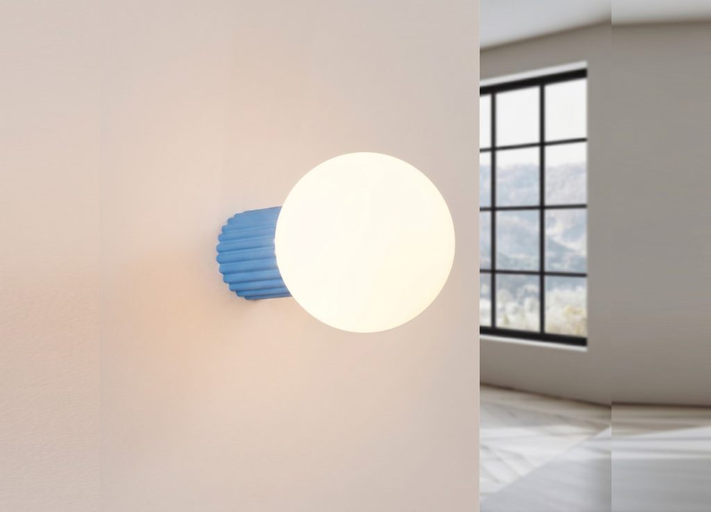 Applique murale HALO bleu ciel IP44 – vue complémentaire 3
