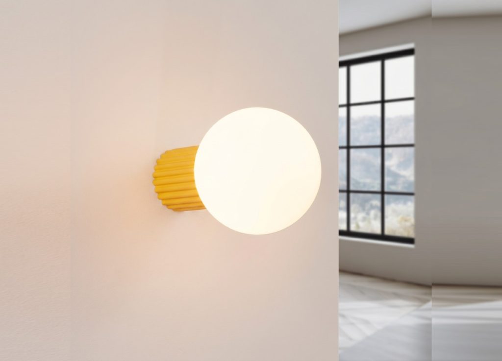 Applique murale HALO jaune IP44 – vue complémentaire 3