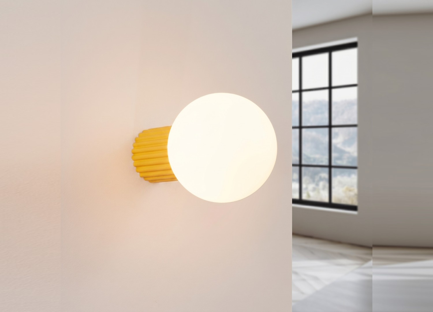 Applique murale HALO jaune IP44 – vue complémentaire 3