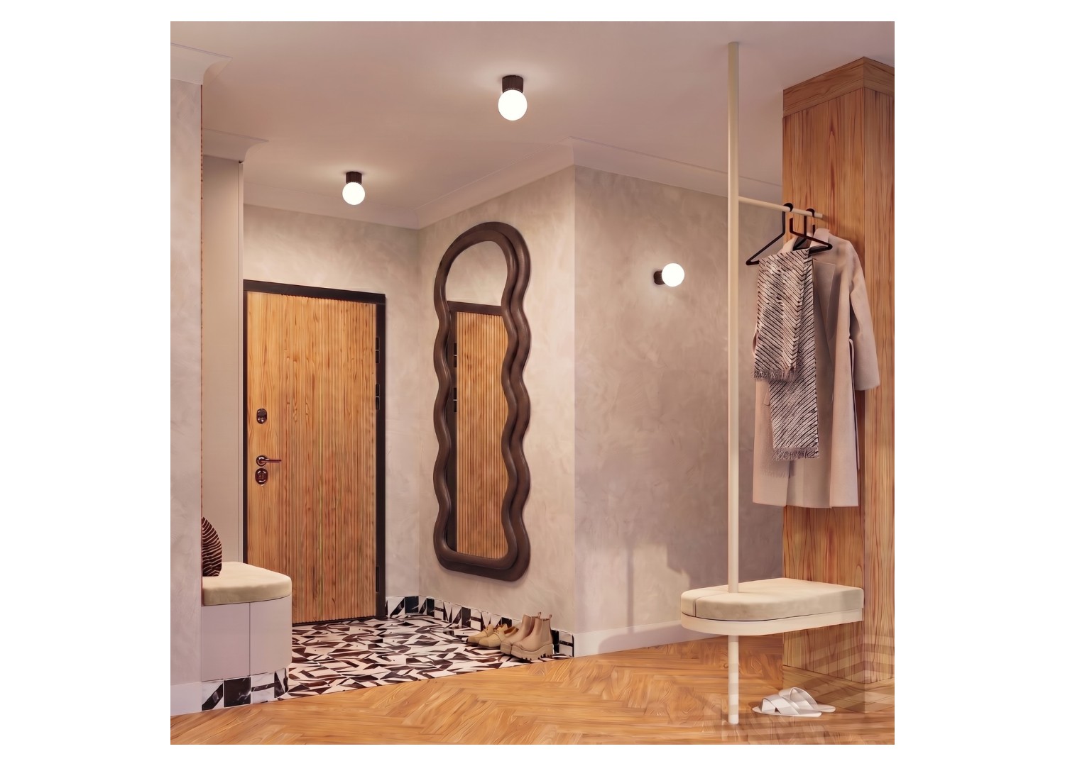 Applique murale HALO marron IP44 – dimensions